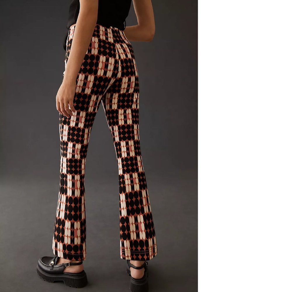 Anthropoologie Maeve The Margot Kick-Flare Cropped Pants XS new with tag - Picture 2 of 5